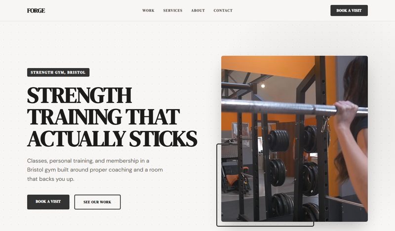 Forge — gym website