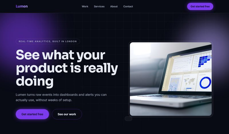 Lumen — product analytics website