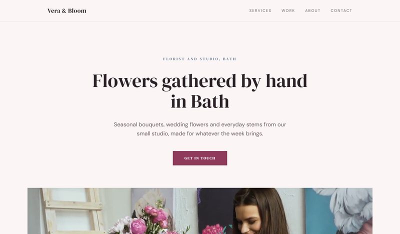 Vera & Bloom — florist website